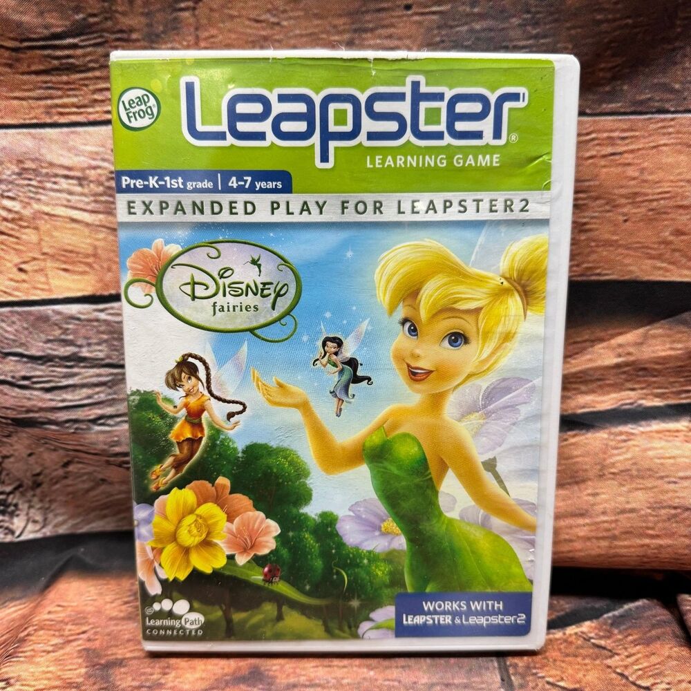 Disney Fairies Learning Game Leapster Leapster2 Video Game Educational Math Kids